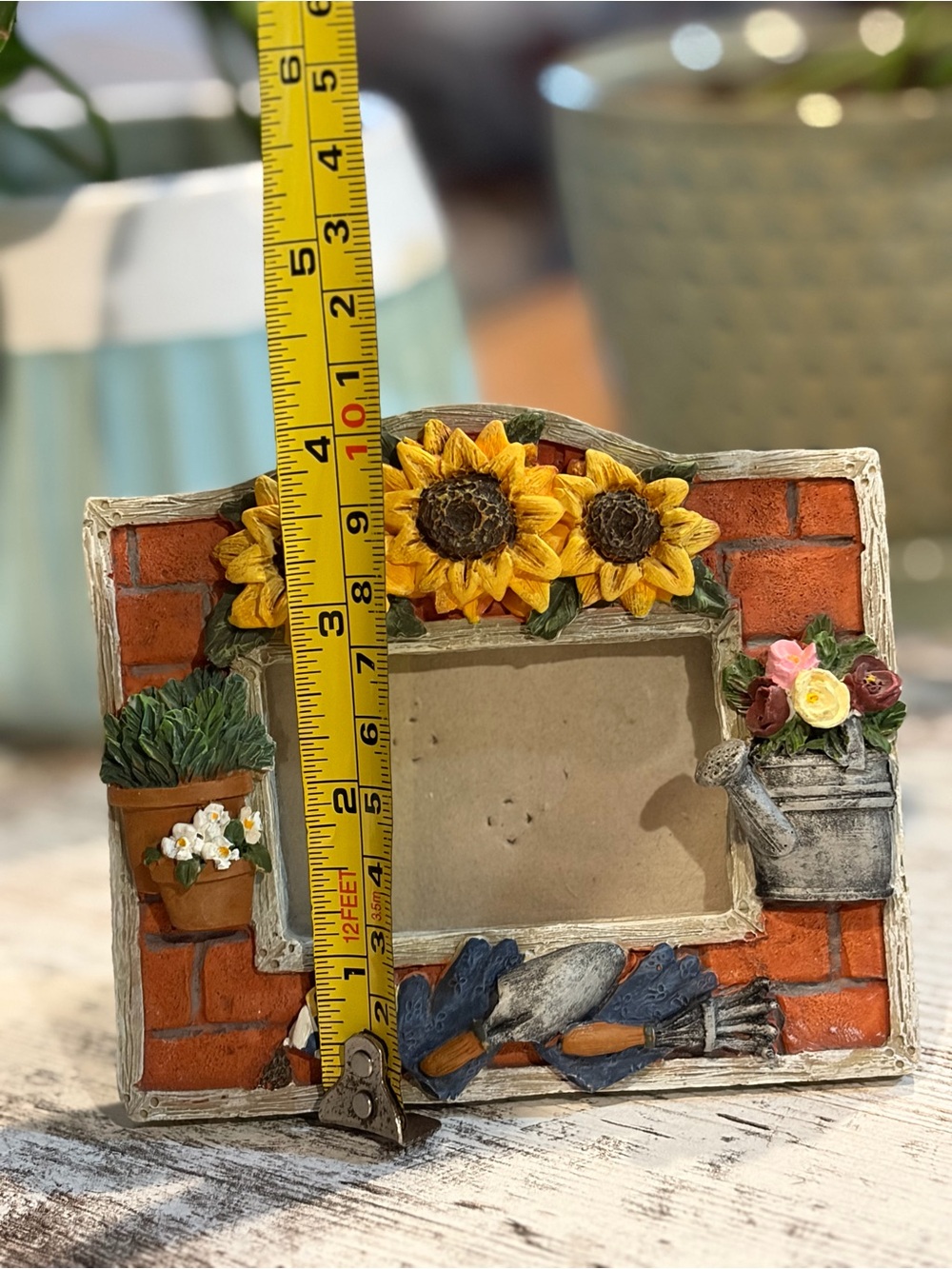 Cottagecore Mini 3D resin Picture frame Set of 3 Sunflower/Garden/Watering Can - Picture 8 of 14